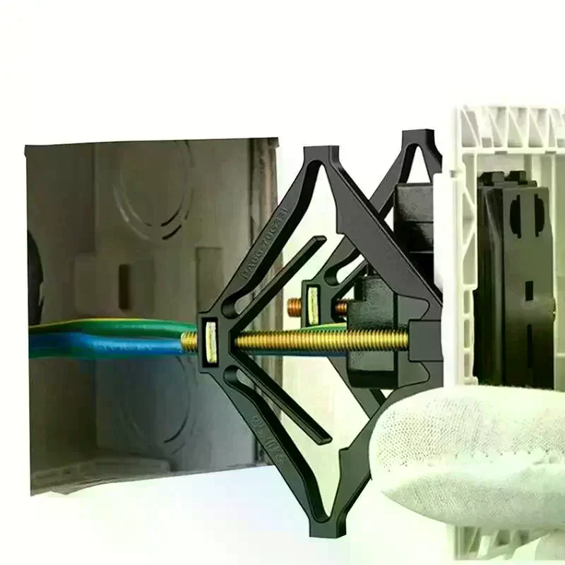 Wall Socket Box Repair Clamp Mechanical Structure Easy Operation For Home Electrical Switch Socket Repair
