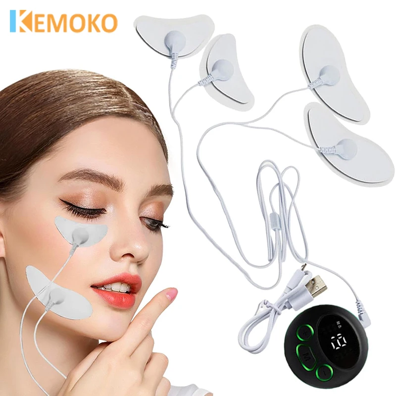 EMS Low-Frequency Pulse Facial Massager Lifting Firming Anti-Wrinkle Remove Double Chin Microcurrent Skin Care Muscle Stimulator