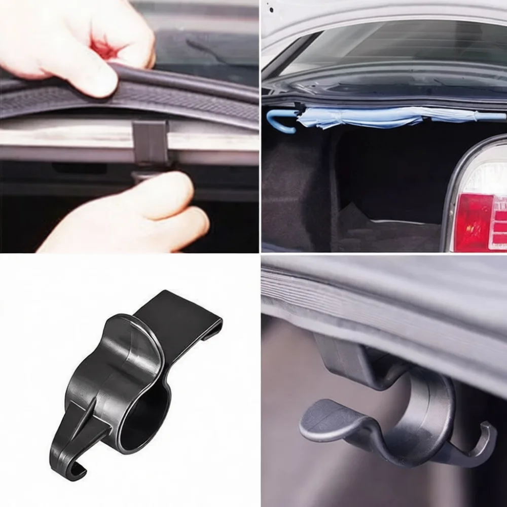 Car Interior Umbrella Storage Clip Universal Vehicle Hook Organizer Seat Back Accessory Plastic Fixing Rack Mount