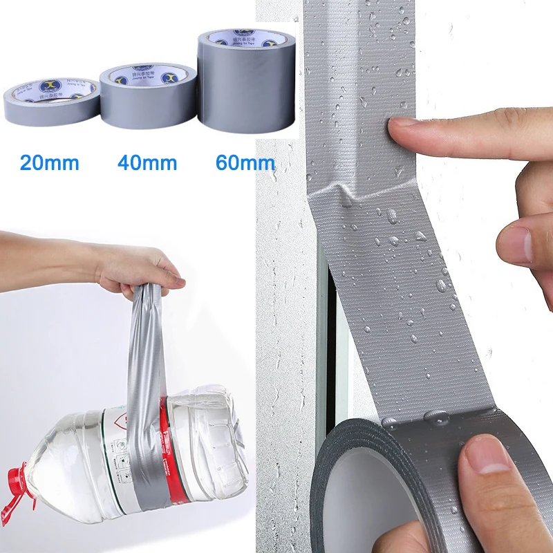 

Thicken Cloth Duct Tape Super Sticky Waterproof Carpet Floor Binding Adhesive Tape Heavy Duty Industrial Repair Bundles 20/60 mm