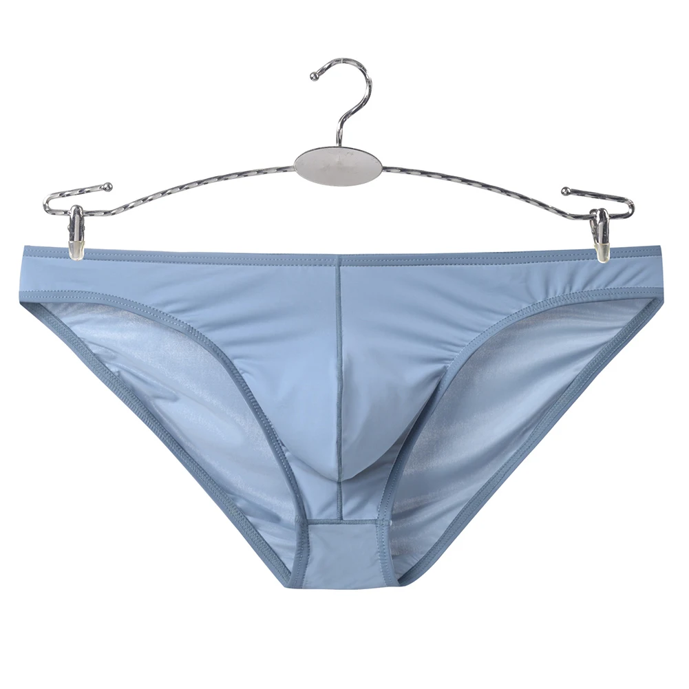 

Men Ice Silk See Through Breathable Soft Pouch Underwear For Hot Man Underpants Seamless Quick Dry Summer Men's Panties Briefs