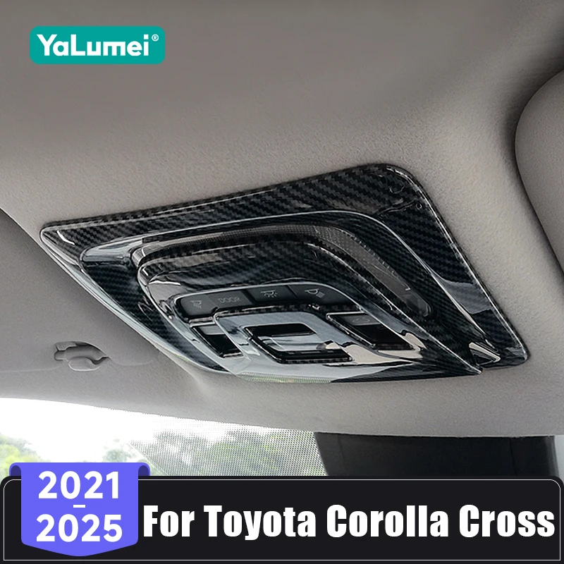 

For Toyota Corolla Cross XG10 Hybrid 2021 2022 2023 2024 2025 Car Front Reading Light Lamp Frame Decorate Cover Trim Sticker