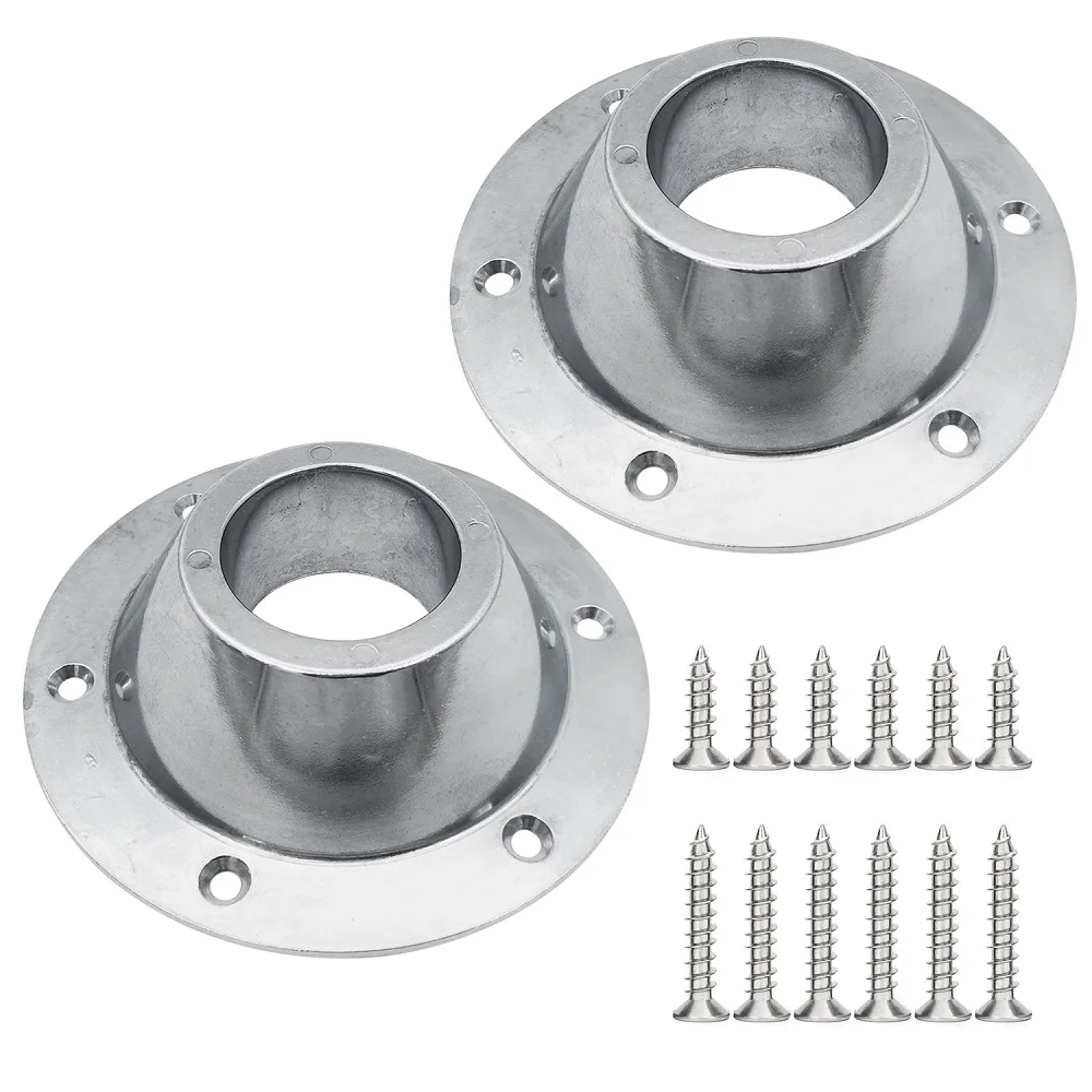 

ISURE MARINE 2 Pack RV Table Base Mount, Aluminum RV Pedestal Table Base Flange, Camper Table Leg Base Mount Flush
