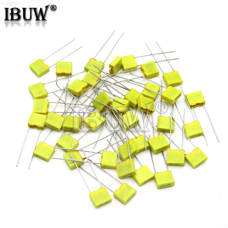 20PCS Polypropylene Safety Plastic Film 100V 1nF ~ 470nF 100nf 220nf 10nf 47nf 22nf 1nf 0.47uf 0.1uf Correction capacitor IBUW