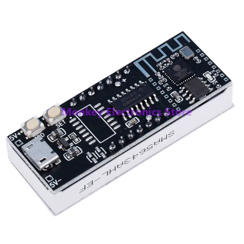 Clock Module High Precision USB Electronic Clock LED Night Light DIY Wireless WIFI Network Timing Auto Timing Clock Module