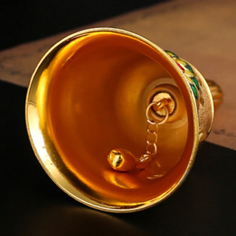 

Unique Vintage European Peacock Hand Bell Manual Crank Musical Instrument Retro Crafted Home Decor Tabletop Ornament Alarm Bell