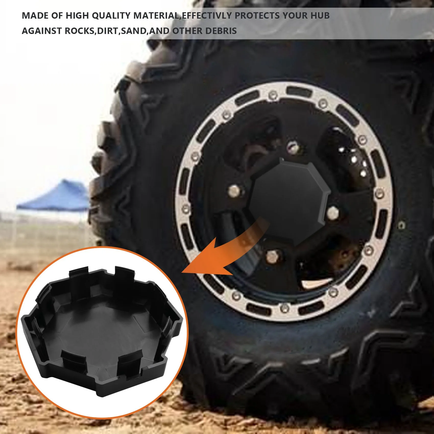 

NEW-4Pcs Hub Cap Wheel Center Caps Replacement Part For Polaris RZR 900 1000 RZR XP Turbo 1522216-655