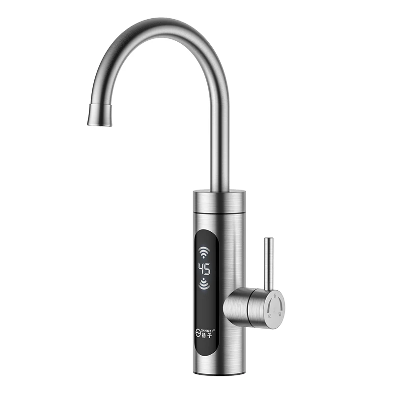 304 Stainless Steel Water Faucet Bathroom Smart Thermostat Electronic Basin Faucet Instant Electric Faucet