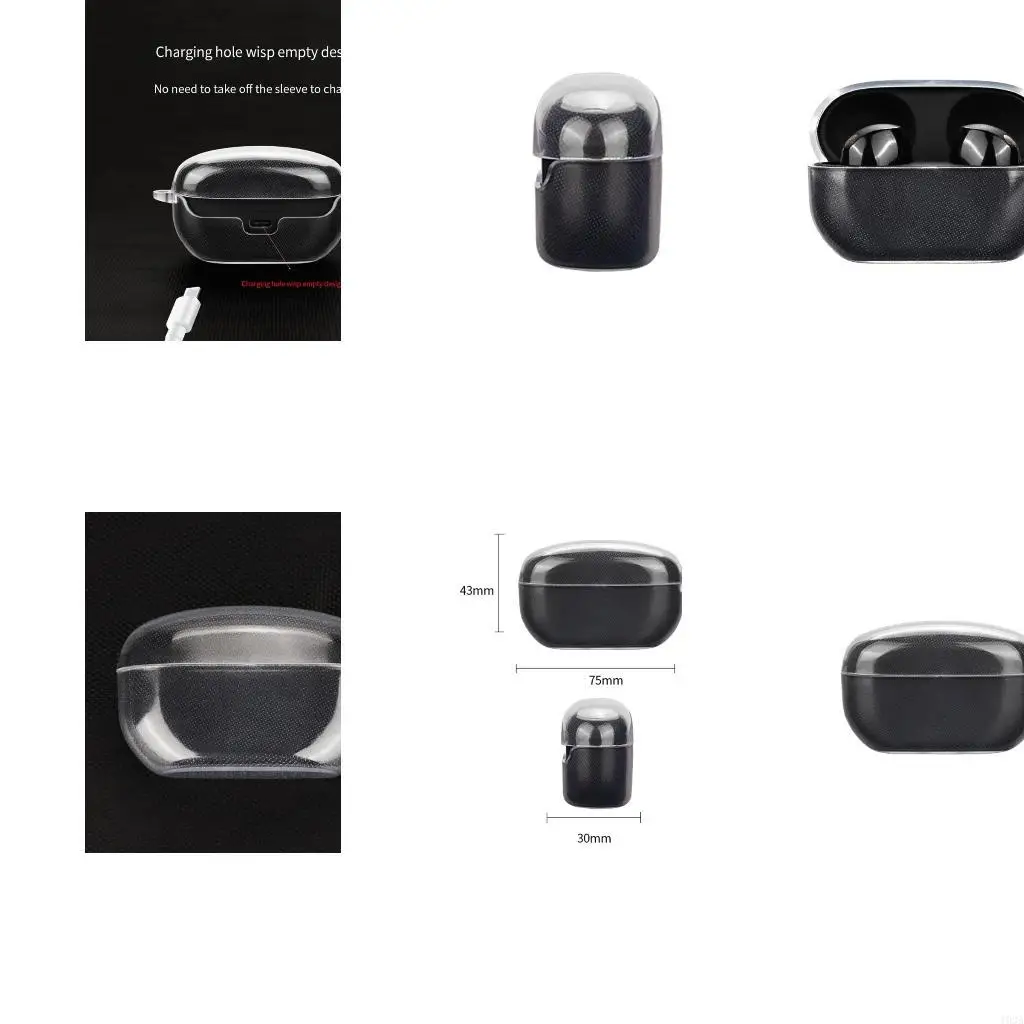 Headphone Protective Housing Cover Compatible for WF-1000XM5 Shockproof Shell Washable Housing Anti Dust Soft TPU Sleeve 193A