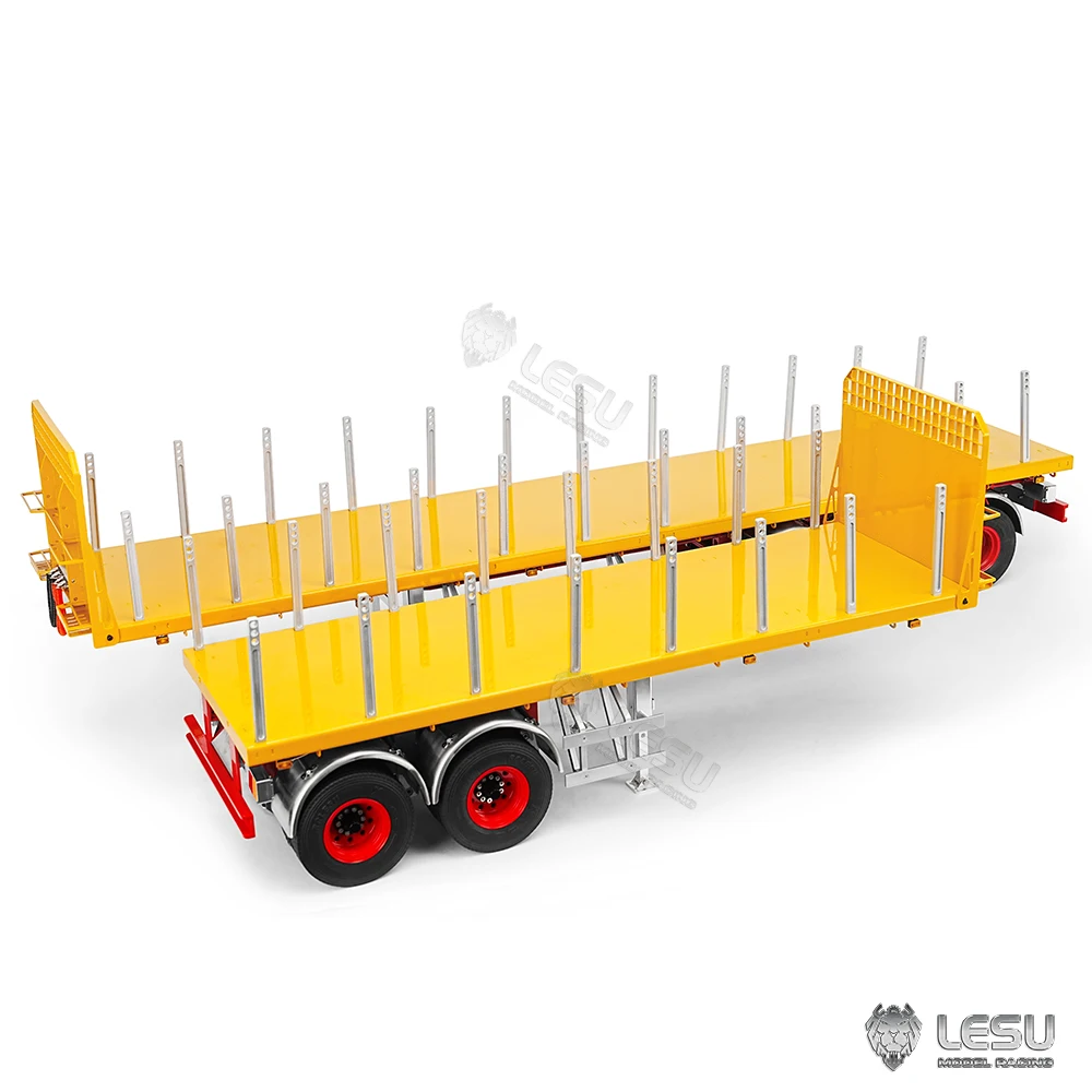 

LESU 1/14 20FT 40 FT Semi Metal Trailer Painted Parts for Toys RC Tractor Truck Radio Control Car Vehicle Model