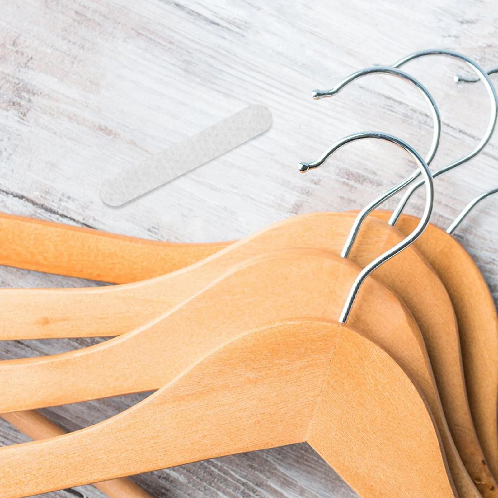 150Pcs Silicone Hanger Grip Strips Non-Slip Adhesive Clothing Hanger Pads Universal Fit for Silk Satin Blouses Coat Shirt