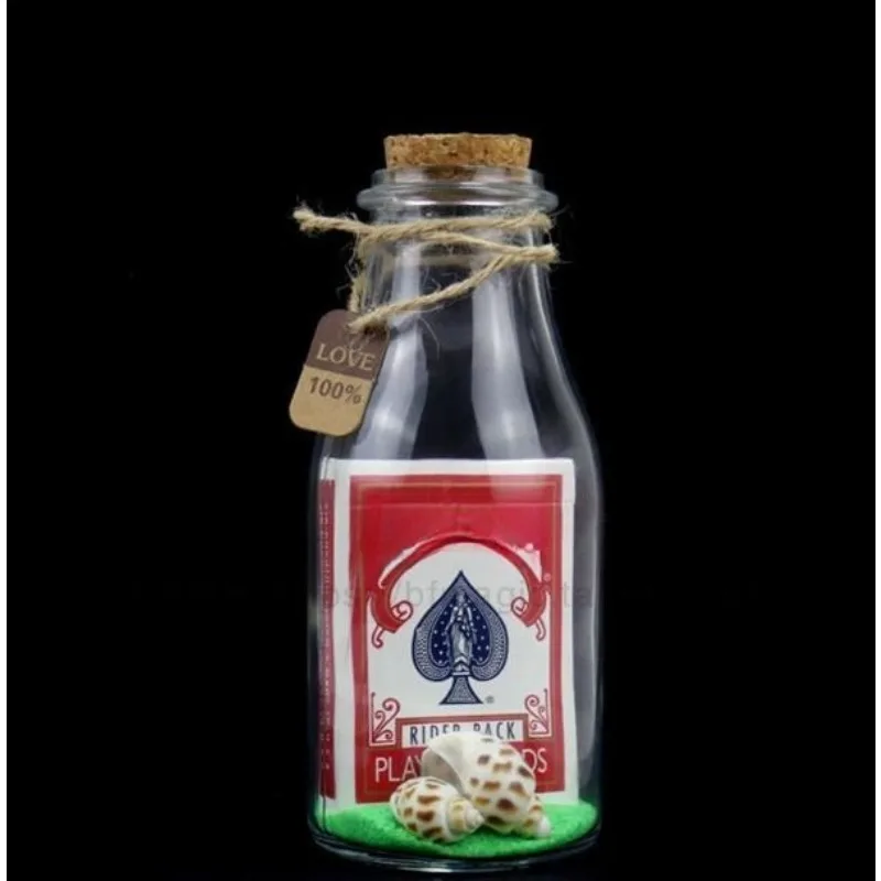 

Колода в бутылке, волшебный реквизит для карточек, иллюзии, волшебный трюк, фокусник, легко сделать, уникальный потенциальный подарок, праздничные игрушки