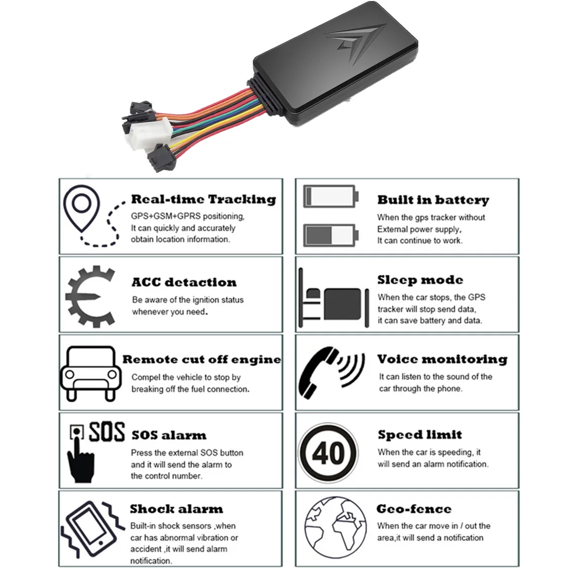 Global Small Multiple Vehicle GPS Tracker Bike 4G Car Motorcycle GPS Tracking Device Upgraded SIM Card GPS Location