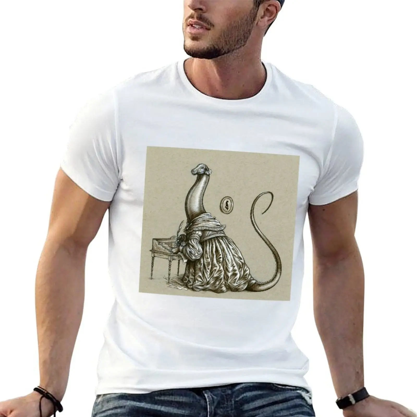 

Brontsaurus T-Shirt man t shirt designer t shirts for man cotton T-Shirt