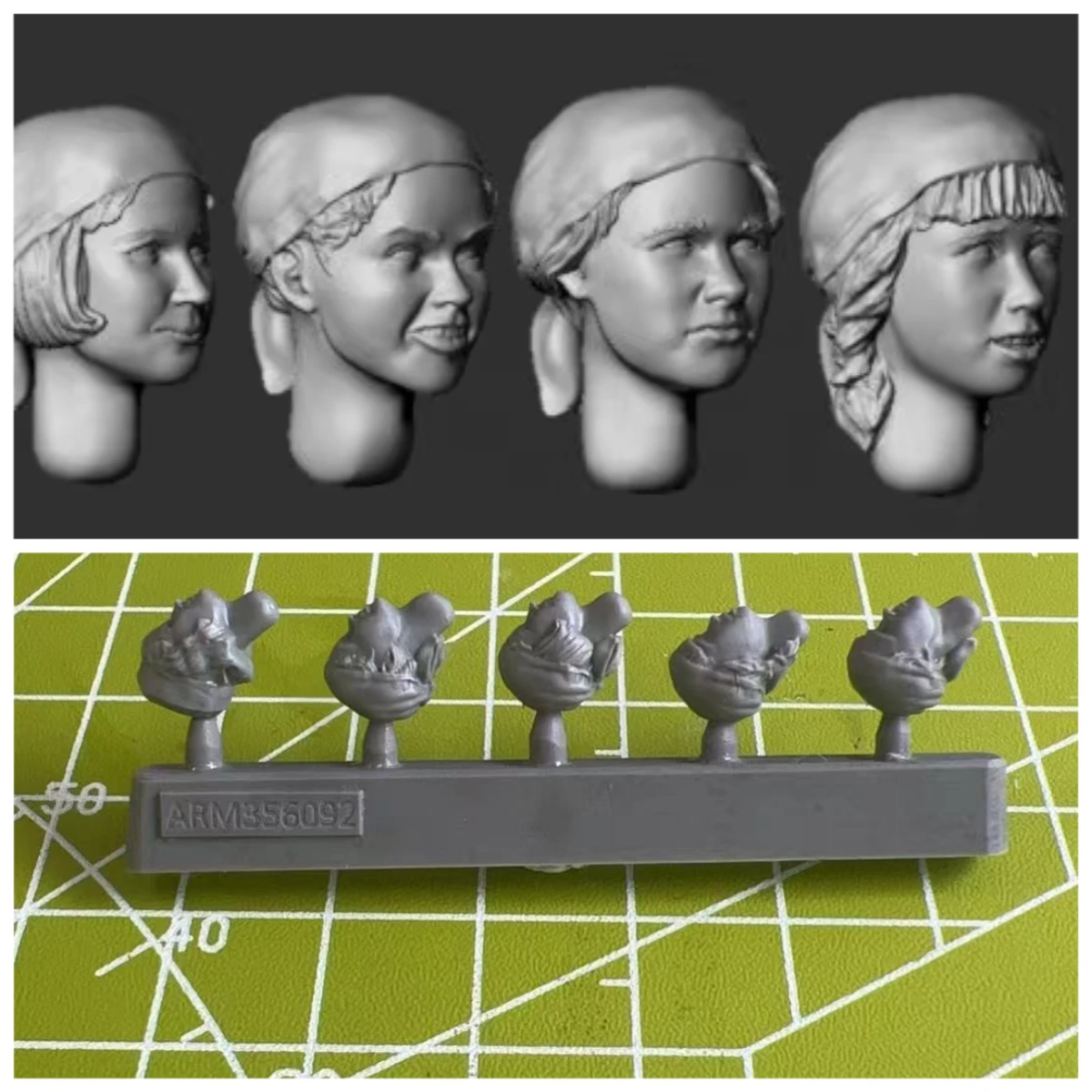 

Unpainted 1:35 Die-casting Resin Model Kit for Soldier Head Replacement and Modification