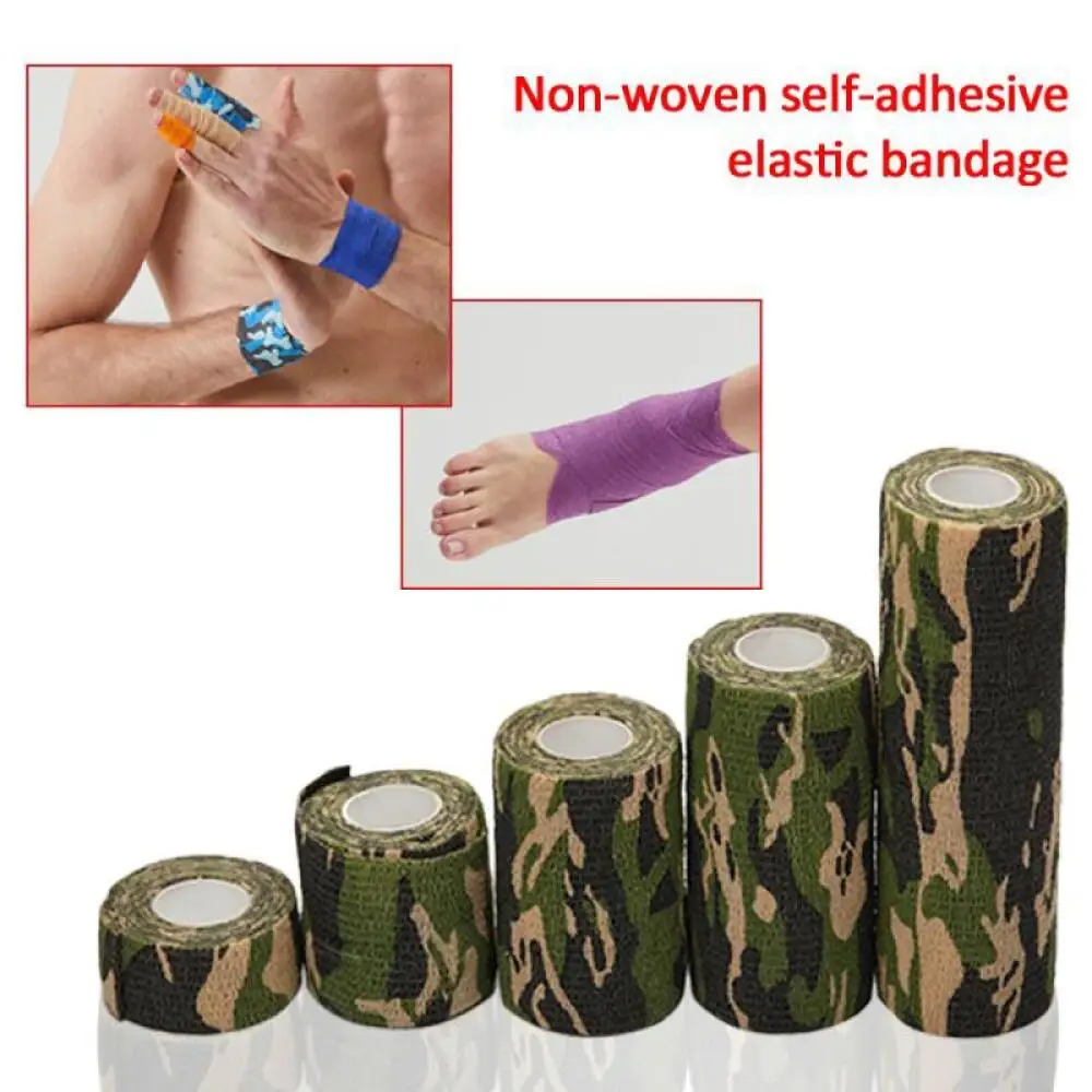 Self-adhesive Non-woven Elastic Camouflage Bandage, Tattoo Machine Grip Tube Sleeve Wrap, For Sports Tattoo Grip Protection