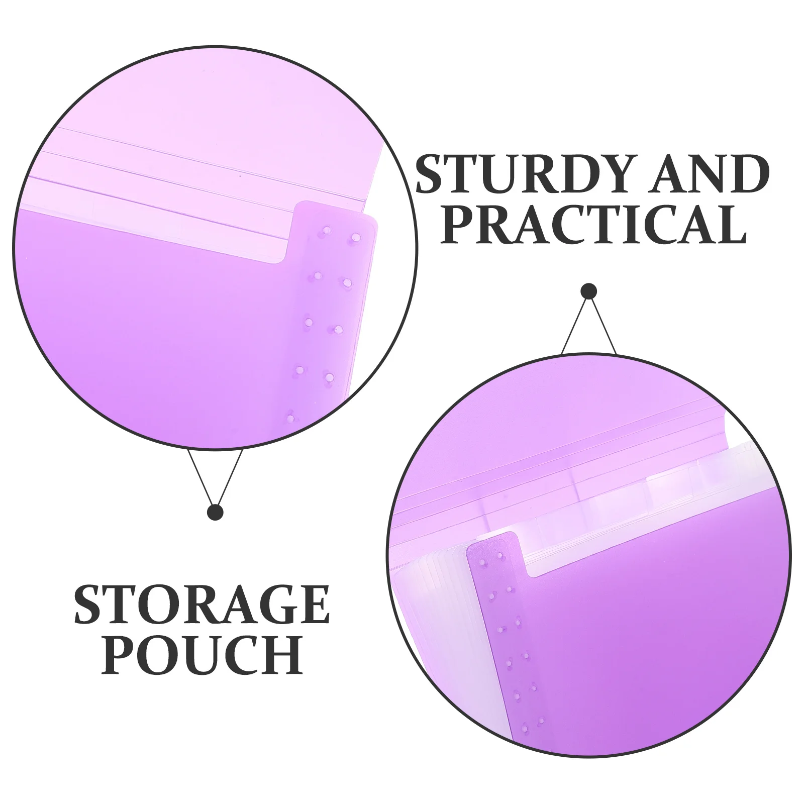 

1pc Expanding File Folder Accordion Binder Large Capacity Receipt Organizer For Office Study Document Storage Pouch