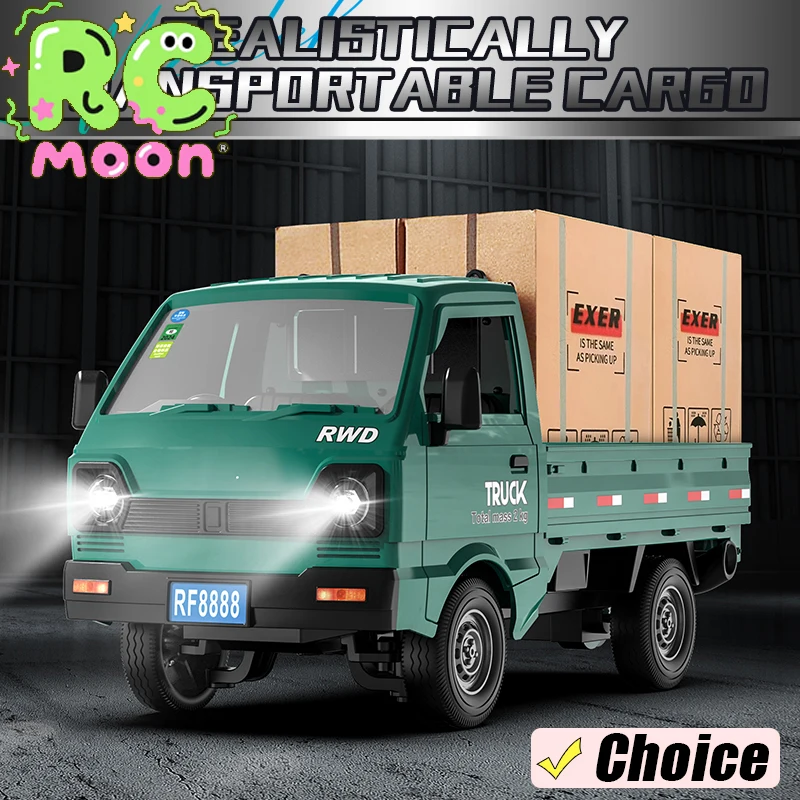 

KF21 Remote Control Car 2.4G with Spray Lights Cross-Border Drift Climbing Truck LED Light Haul Cargo Electric Toys Gifts
