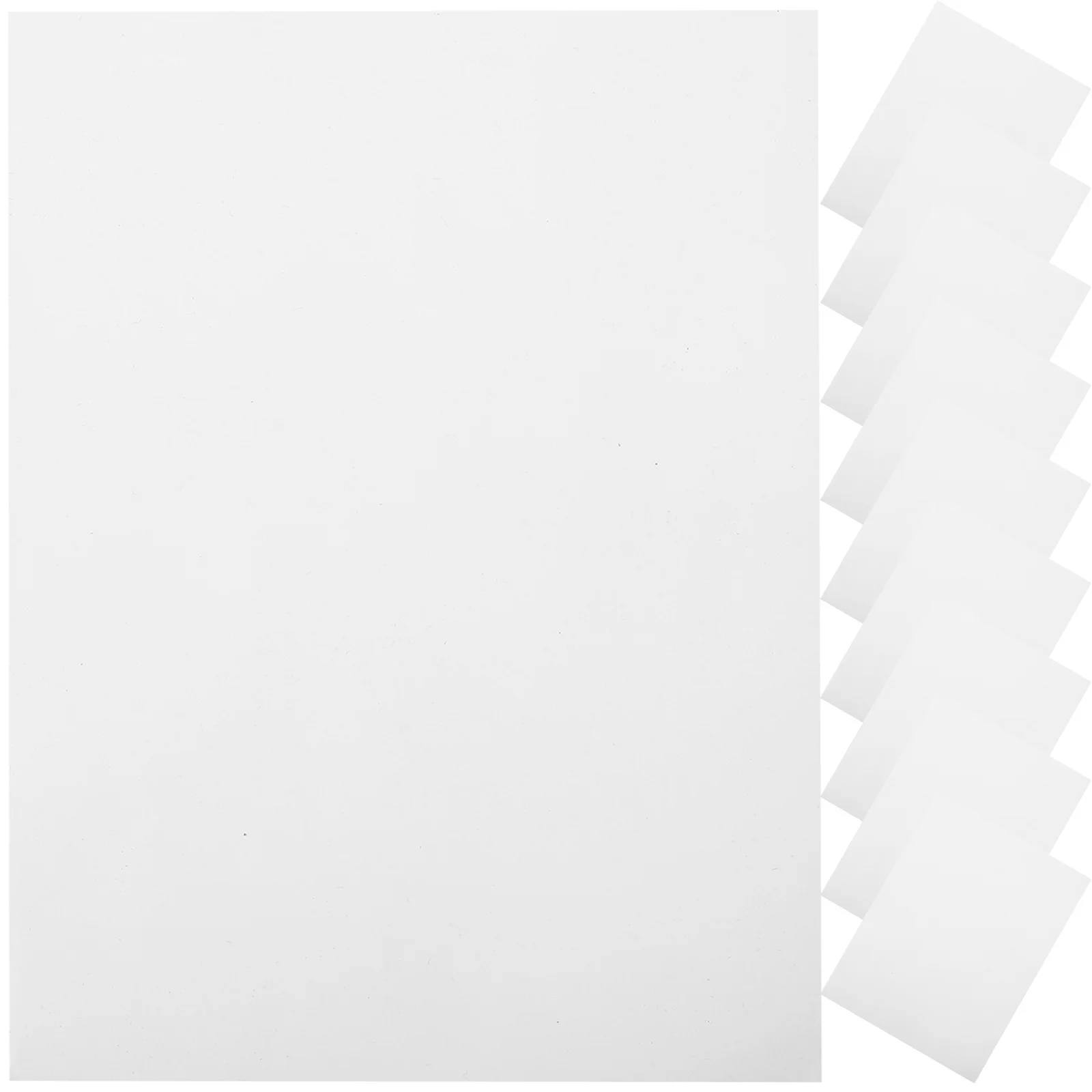 A4 Double Sided Adhesive Sticker Paper 10 Sheets No Traces Clear Square Stickers for Crafts Home Office Projects