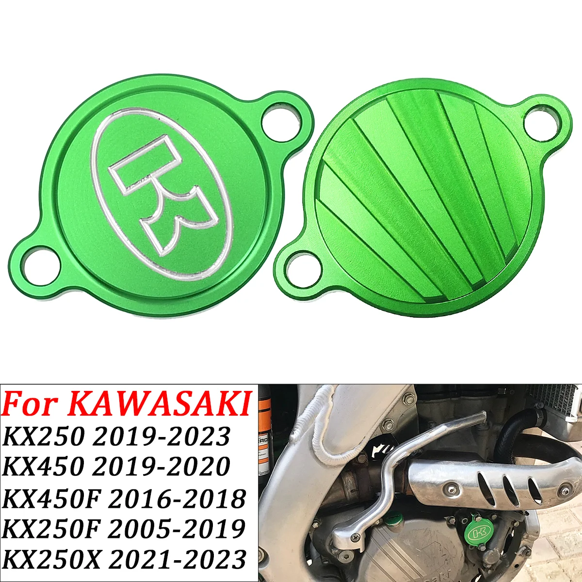 

CNC Oil Filter Cover For Kawasaki KX250F KX450F KX 250 450 250F 450F 2005-2012 2013 2014 2015 2016 2017 2018 Motocross Parts