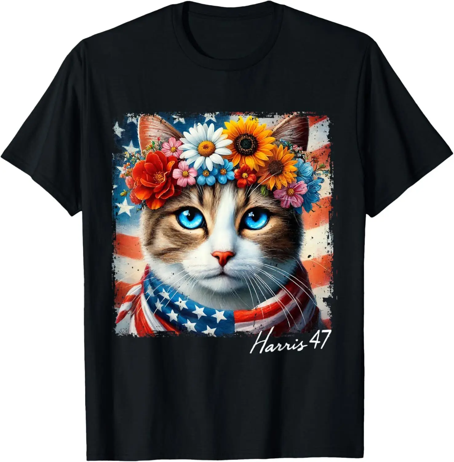 Cats for Kamala Harris 2024 - President 47 T-Shirt