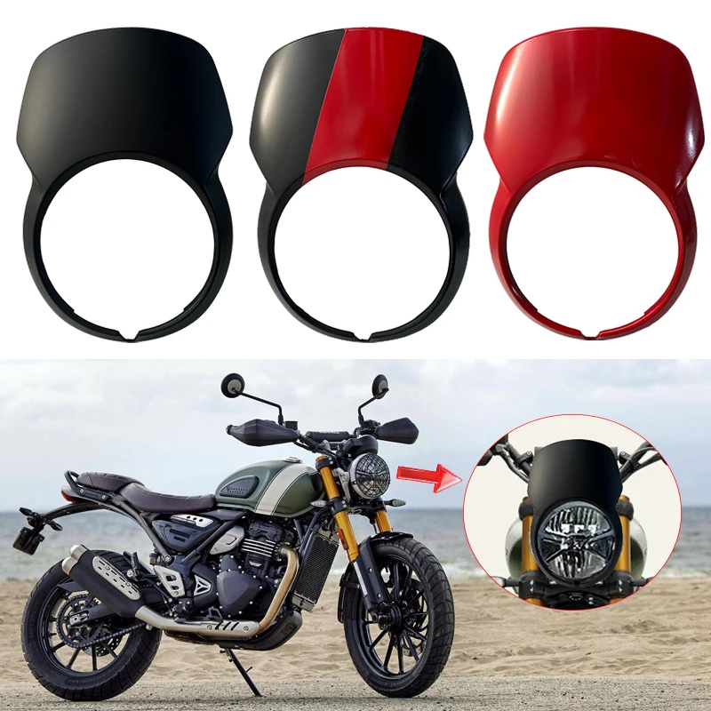 

Fit For Scrambler400 X Speed 400 Scrambler 400X 2024- 2025 Motorcycle Headlight Guard Windshield Deflector
