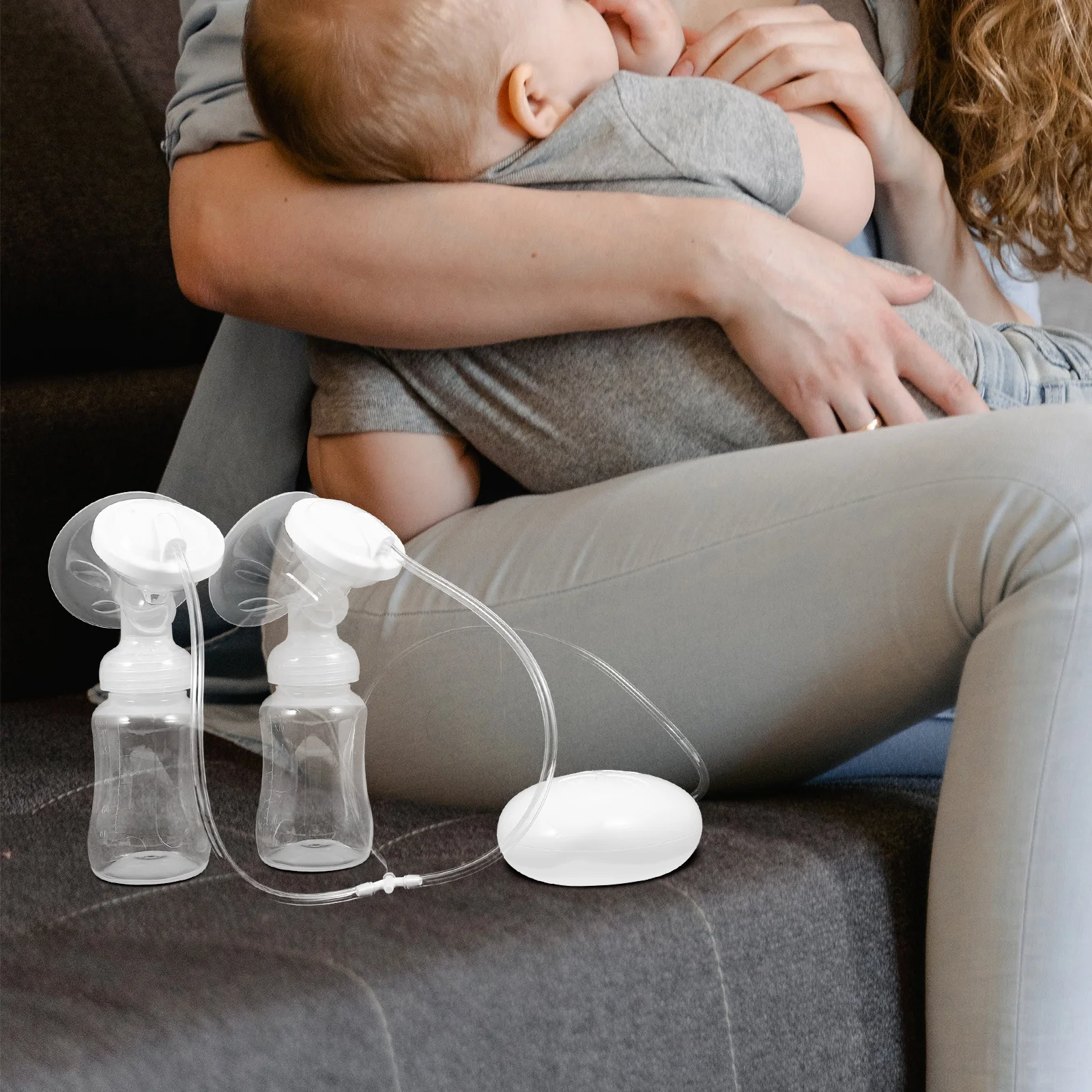 

Electric Pump 1Set Silent Milk Device Comfortable Portable Adjustment Painless Extraction