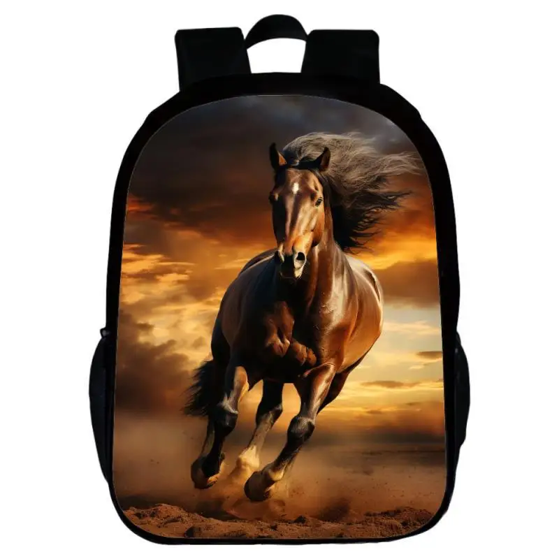 Hewan, Kuda, Ransel Anak Kapasitas Besar, Ransel Taman Kanak-Kanak, Tas Selempang