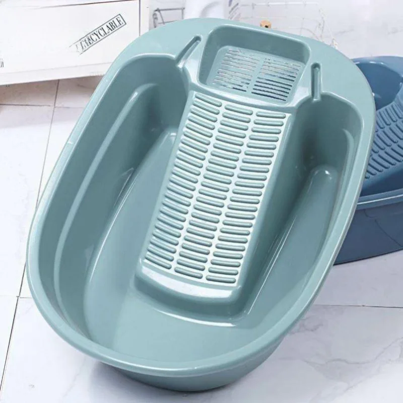 

Большая утолщенная пластиковая емкость для стирки и мытья посуды с встроенной доской для мытья, для домашнего использования и студентов, интегрированный дизайн