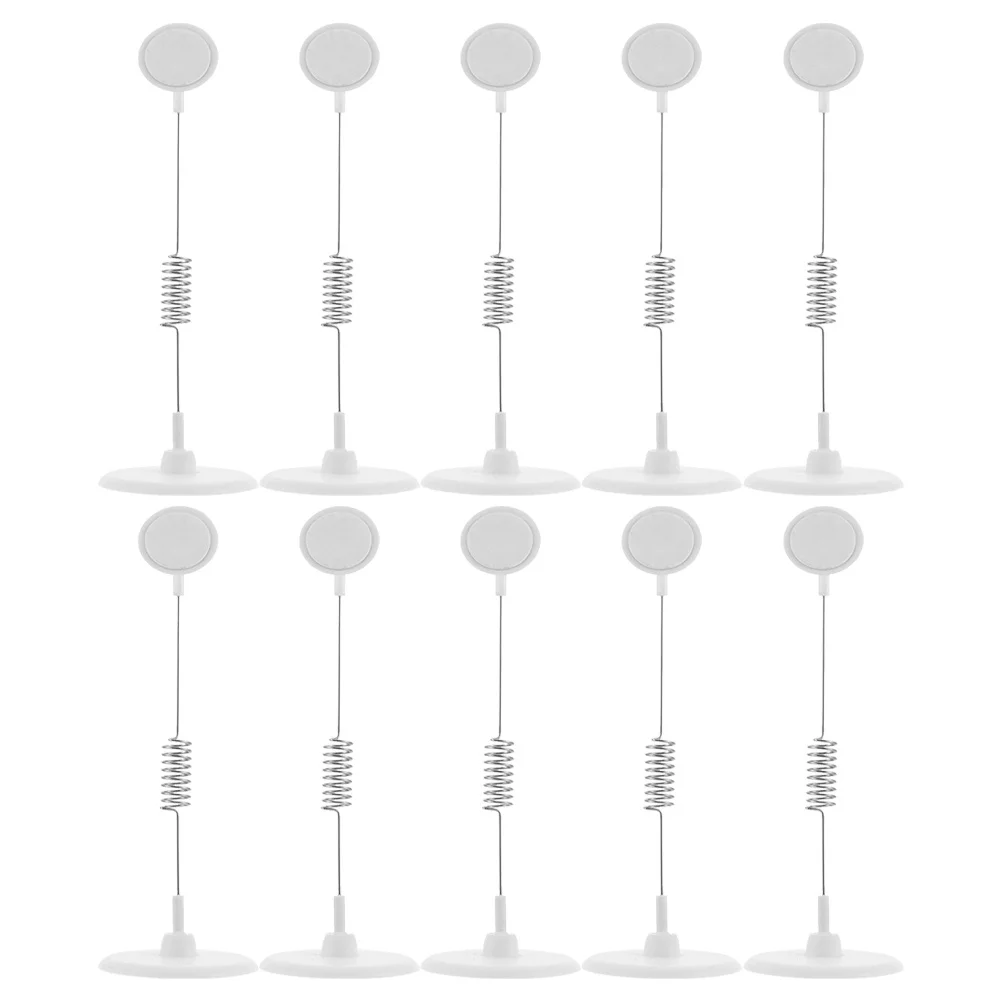10 قطعة مشبك إعلاني حامل بطاقات السعر تصميم بسيط عرض التسمية تقف لعرض أسعار البضائع في محلات السوبر ماركت