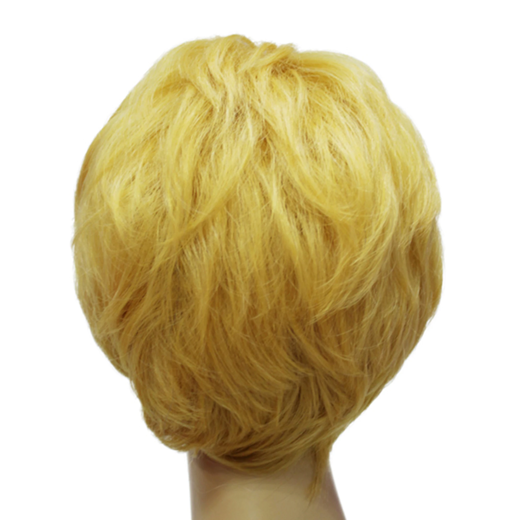 Light Brown Short Pixie Cut Wig for Women – 8 Inch Straight Synthetic Hair Capless Wig, Natural Looking wigs