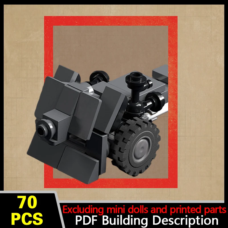 7.5 cm Infantry Support Gun Model MOC Building Bricks War Equipment Modular Technology Gifts Holiday Assemble Children Toys Suit