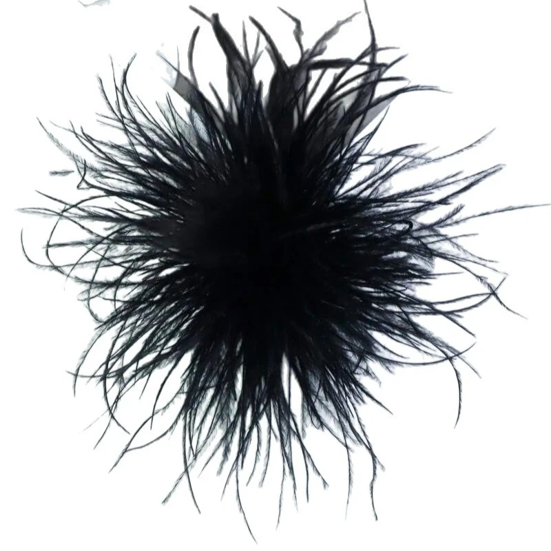 

Wholesale 15cm Imitation Ostrich Feather Brooches Hairpins Fashion Women Dress Shirt Hair Clips Feather Fascinators Headpiece