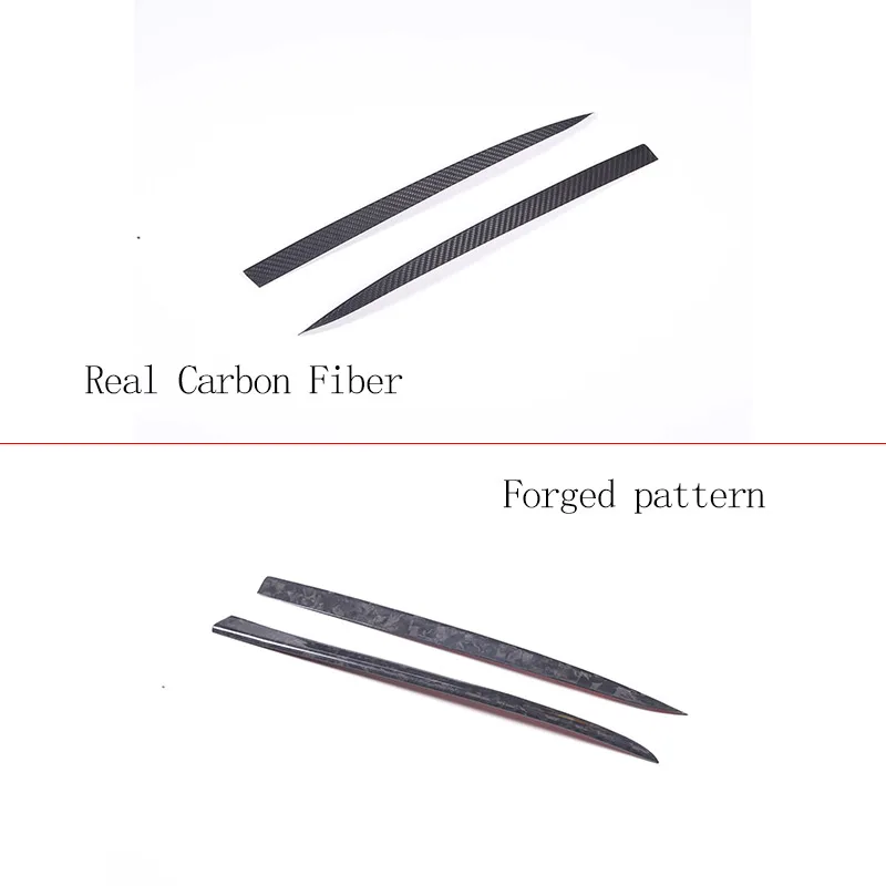 For Toyota GR Supra A90 2019-2022 Real Carbon Fiber Front Fog Light Lamp Cover Eyelid Eyebrow Trim strips Car Accessories