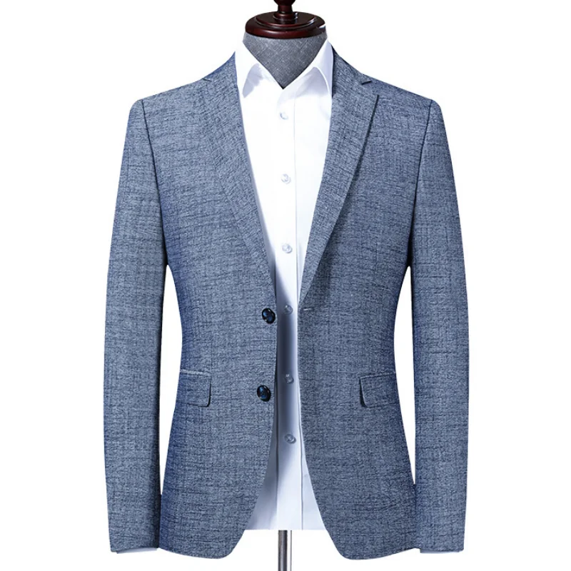 

Lansboter Blue Spring New Men's Suit Coat Korean Slim Fit Youth Small Suit Business Casual Jacket