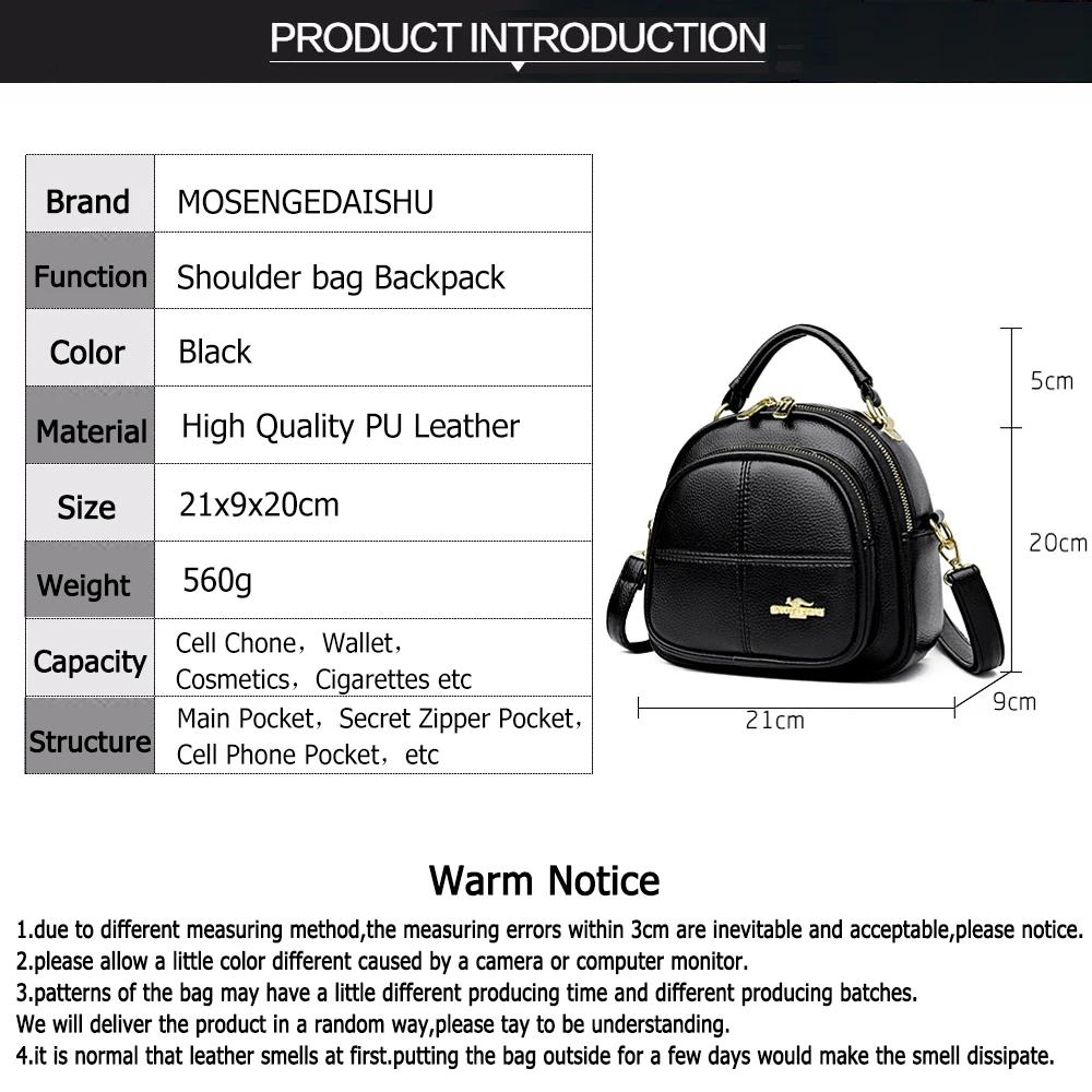 Solid Color Multifunctional Women Messenger Bags Luxury Designer High Quality Leather Ladies Handbag Fashion Ladies Shoulder Bag