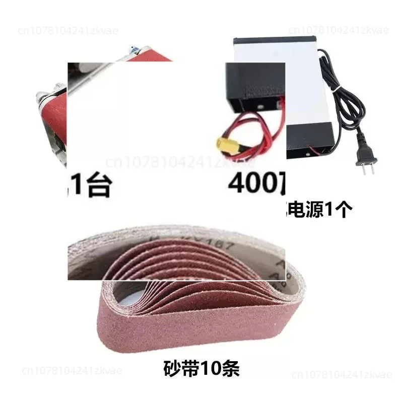 Desktop Belt Machine DIY Polishing Grinding Machine Cutter Edges Sharpener Multifunctional Belt Sander with 10PCS Belt