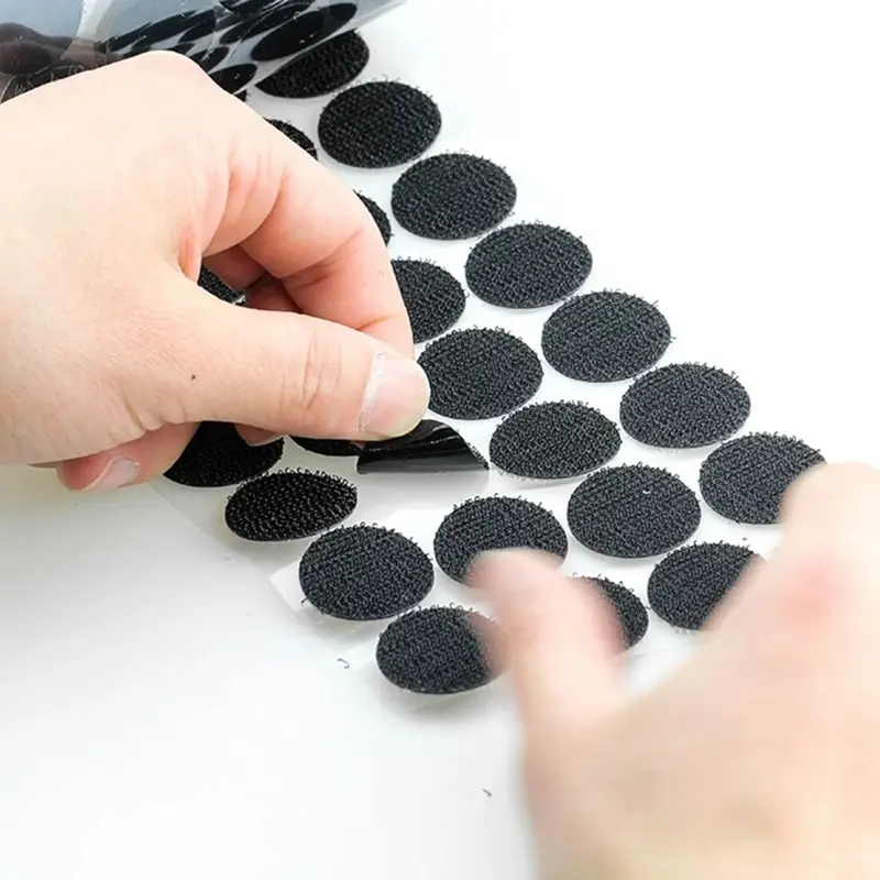 10MM Black Super Glue Hook And Loop Self-adhesive Tape With Diameter Of 10mm Diy Manual Sewing Accessories