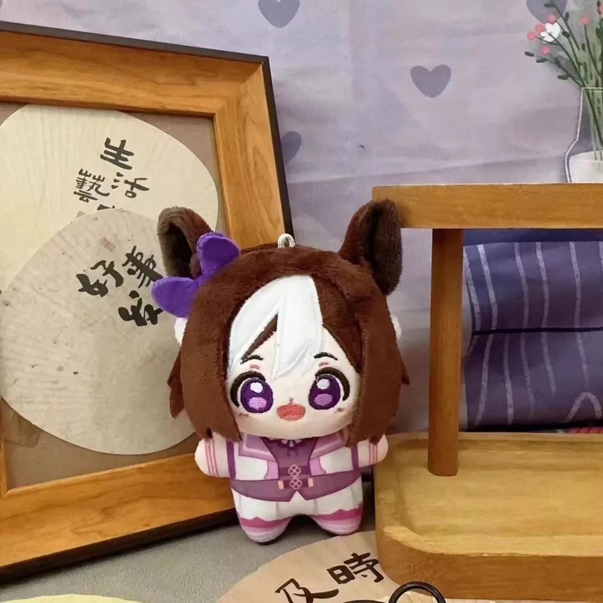 10cm Tokai Teio Plush Dolls Mini Anime Pretty Derby Keychain Pendant Plush Toys Special Week Stuffed Doll Birthday Gift