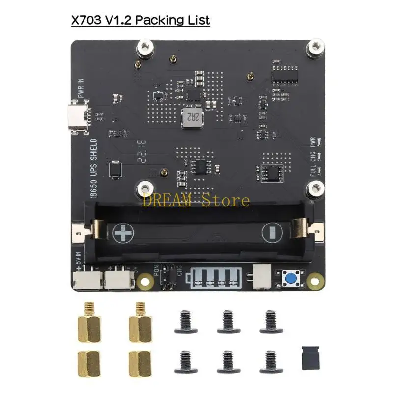 X703 V1.2 UPS HAT 18650 Backup Battery Power Supply Management Expansion Board Best Sale