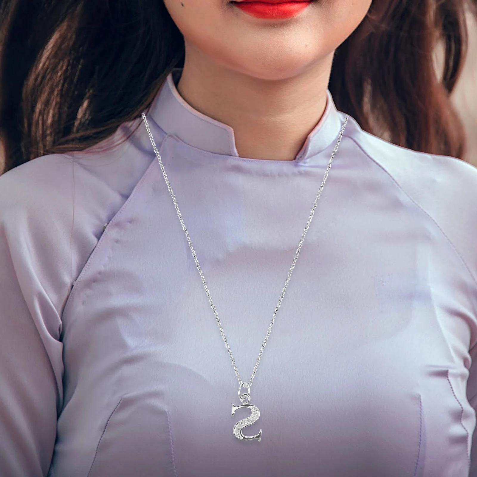 

Necklace Initial Letter S Necklaces Women 925 Sterling Silver Letters Alphabet