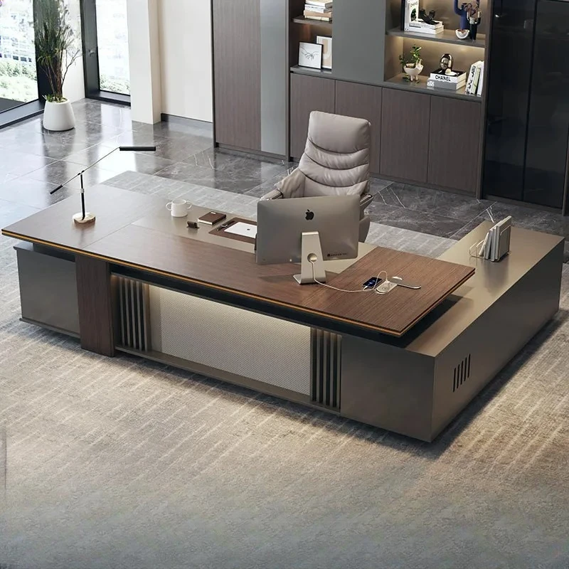 Modern Executive Desk with Chair Set  Office Furniture for CEO Manager Large Computer Workstation Home Office Decor