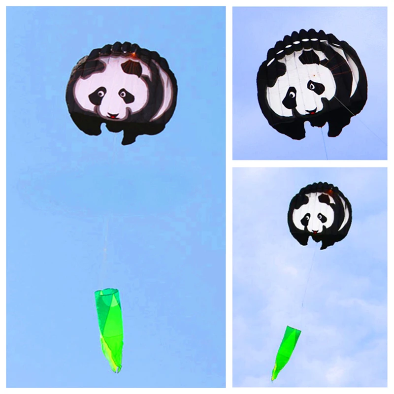 Panda vlieger grote zachte vliegers voor volwassenen vliegers vliegen windsurf loop in lucht buitenspeelgoed professionele vlieger drachen steigen cometas