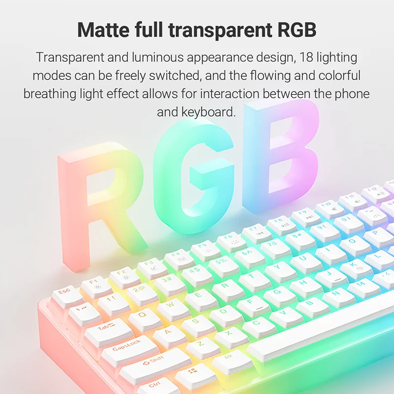 لوحة مفاتيح ميكانيكية سلكية ONIKUMA ، 84 مفتاح ، ضوء RGB ، جميع المفاتيح بدون ثقب ، الألعاب ، المكتب ، سطح المكتب ، الكمبيوتر ، الكمبيوتر المحمول ، الكمبيوتر الشخصي