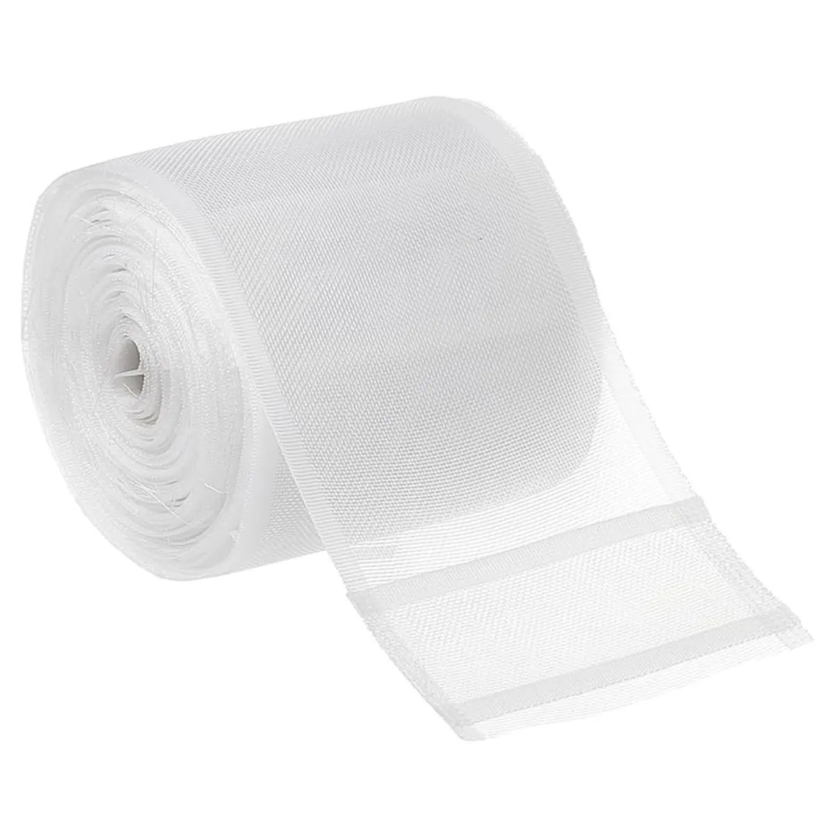 LUCK 16.4 Yards(15m) White Nylon Pleated Curtain Tape for Delicate Home Decor Styles