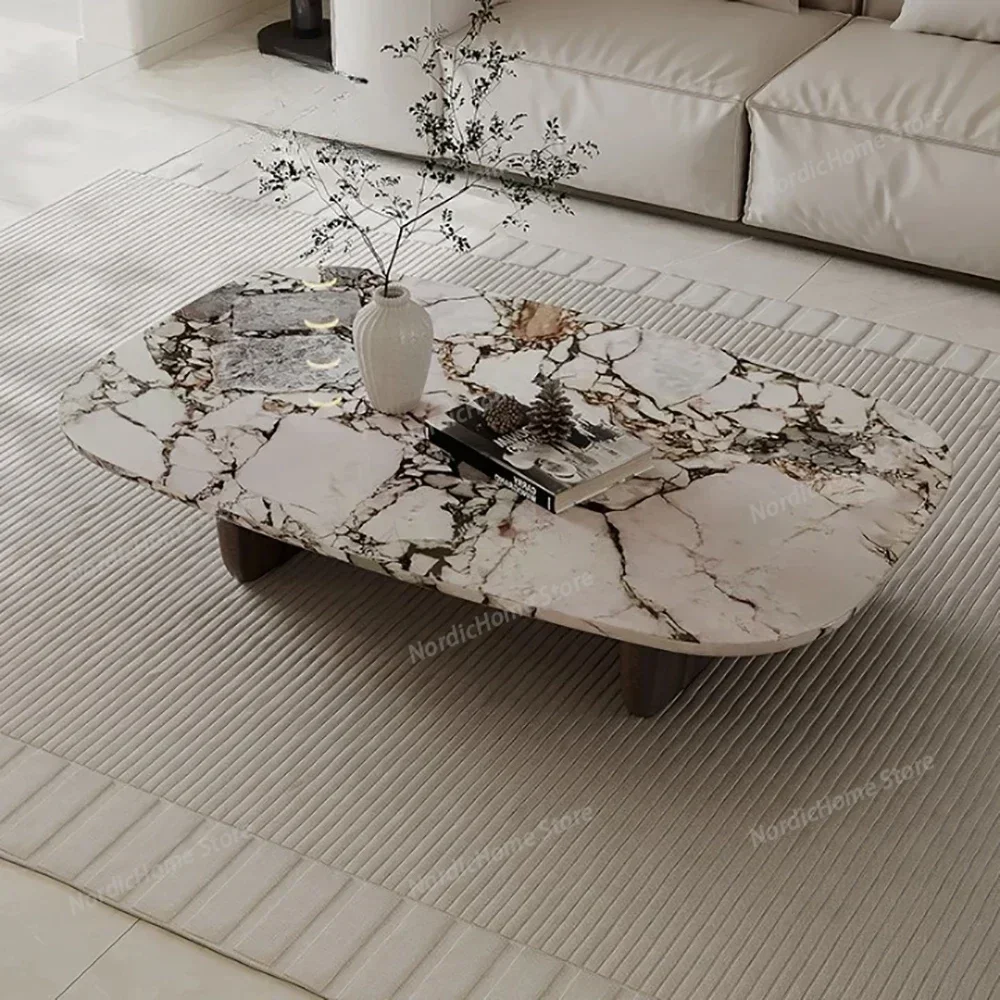 

Luxury Decorations Coffee Table Unique Trendy Nordic Modern Coffee Table Marble Designer Table Basse Salon Living Room Furniture