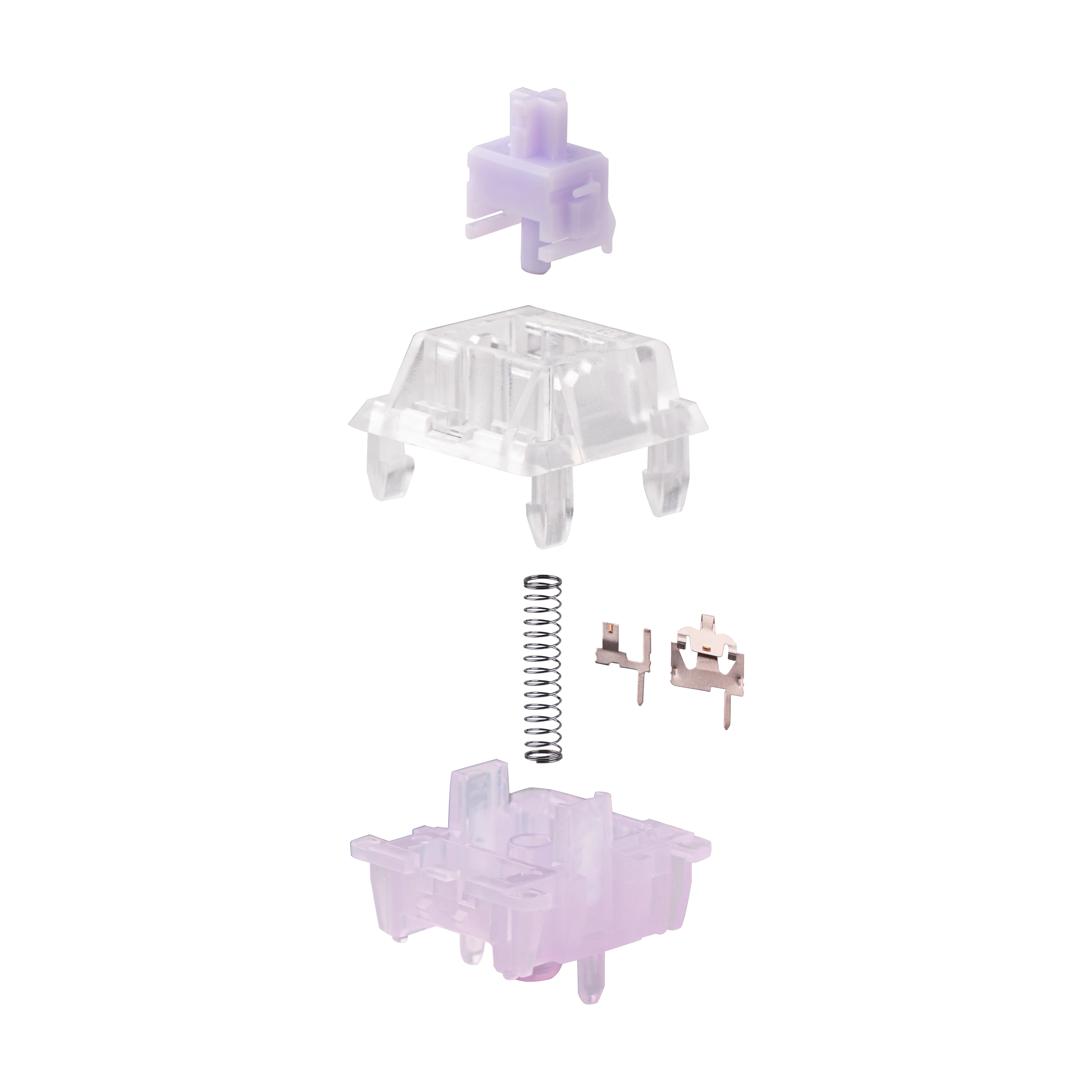 100 PCS EPOMAKER Lilac Silent Tactile Switches Set Factory Lubed 40gf 5-Pin Mechanical Switches for Hot-Swap Gaming Keyboards view 5