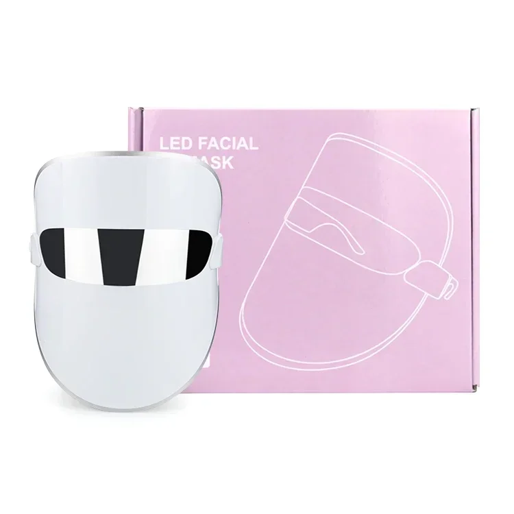 7 สี Anti Aging Red LED Light Therapy Face Beauty Mask ฟื้นฟูผิว LED หน้ากากใบหน้า