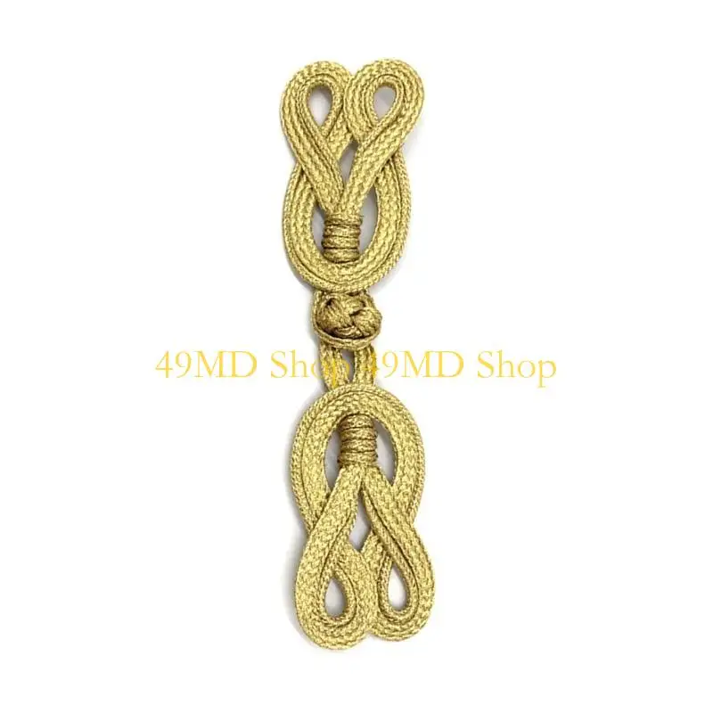 

49MD Handmade Chinese Knot Button Closure Ribbon Fastener Cheongsam Costume Suit DIY Sewing Craft Accessories