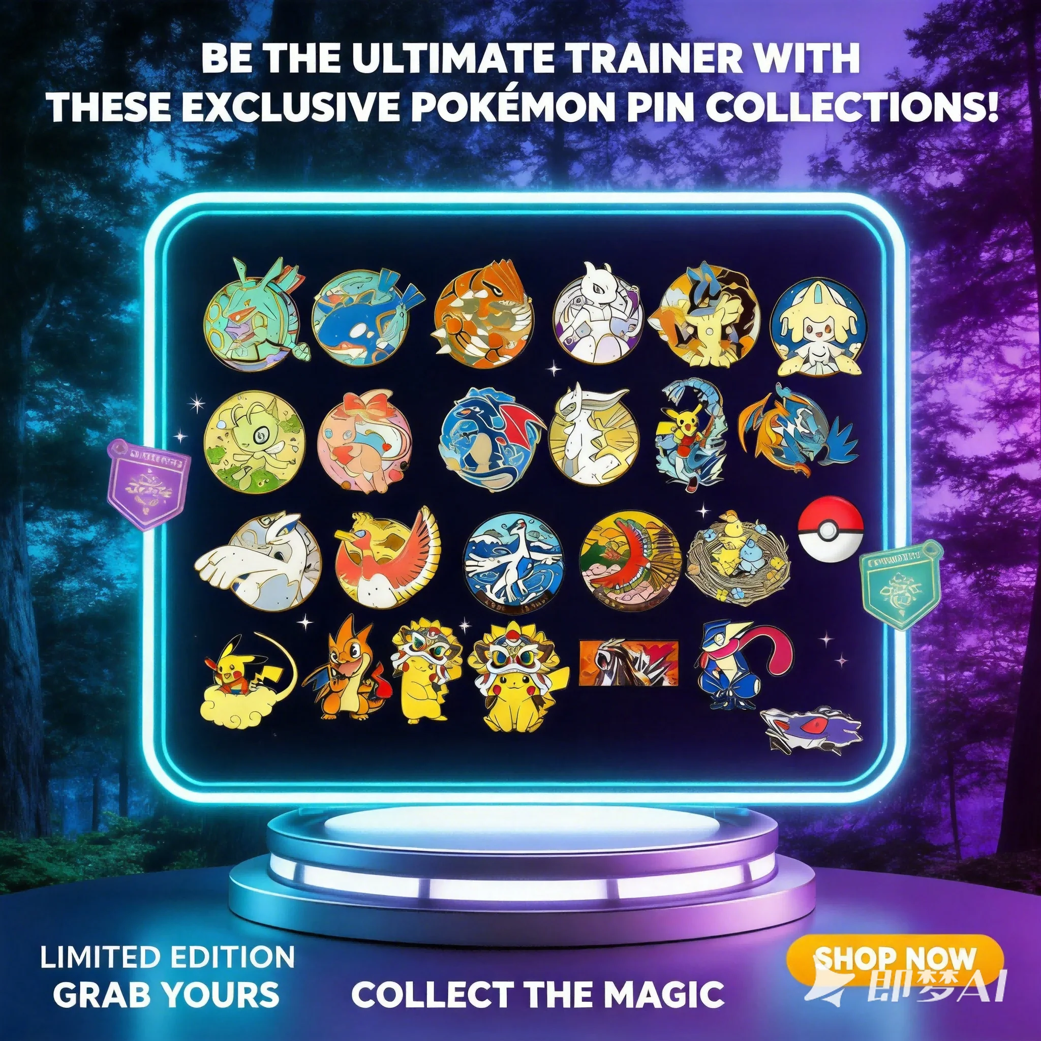 Lindo Pin de Anime Pokémon Japonés para Mochila, Broches de Dibujos Animados para Mochilas Escolares, Broches para Ropa, Regalos para Amigos, Kawaii
